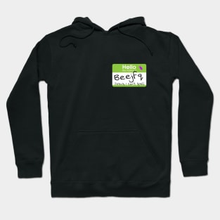 Beetlejuice Name Tag (He Can't Spell) Hoodie